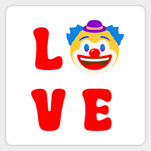 Love Clown Red Magnet